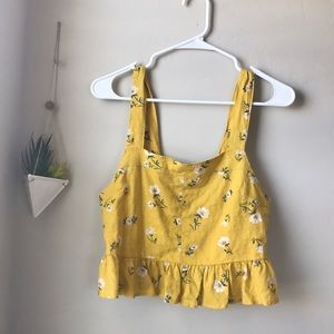 Yellow floral top!